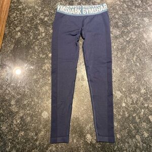 Gymshark Training Leggings Navy Body Fit Workout Pant high Rise Womens Small